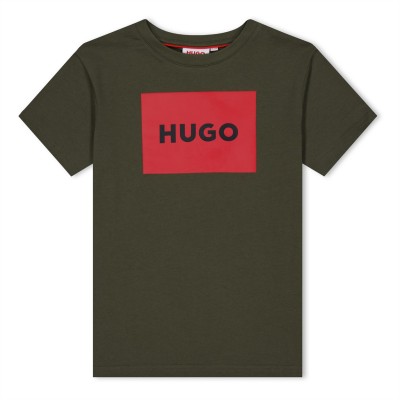 юношеска,тениска,детски,облекла,hugo,framed,logo,t,shirt,junior,khaki,653