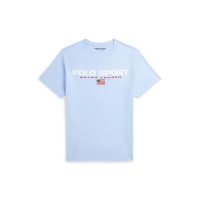юношеска,тениска,детски,3/4,панталони,polo,sport,by,ralph,lauren,large,logo,t,shirt,junior,bluebell