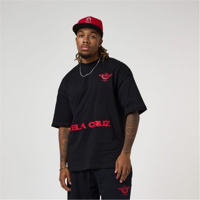 тениска,облекла,на,разпродажба,мъжки,тениски,tela,cruz,tela,cr,airways,tee,sn99,black,red