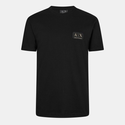 тениска,мъжки,тениски,armani,exchange,men,s,ax,badge,large,t,shirt,black,uc001