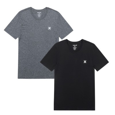 тениска,с,къс,ръкав,мъжки,тениски,hurley,2p,crew,tee,sn62,black,grey