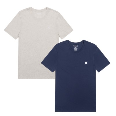 тениска,с,къс,ръкав,мъжки,тениски,hurley,2p,crew,tee,sn62,blue,tan