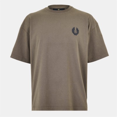 тениска,мъжки,тениски,belstaff,men's,drop,shoulder,oversized,t,shirt,major,brown