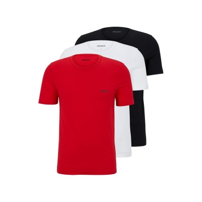 тениска,мъжки,пижами,hugo,3,pack,of,pyjama,t,shirts,black,004