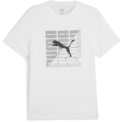 тениска,разпродажба,puma,puma,men's,regular,fit,graphics,t,shirt,puma,white