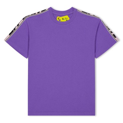 юношеска,тениска,детски,облекла,off,white,logo,tape,t,shirt,juniors,purple,blk