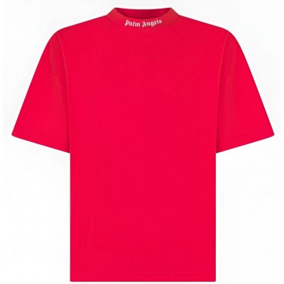 детска,тениска,palm,angels,unisex,kids,classic,overlogo,t,shirt,red,off,white