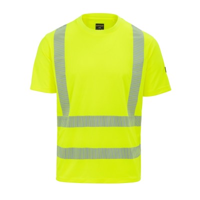 dunlop,hi,vis,tee,yellow