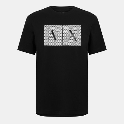 тениска,мъжки,тениски,armani,exchange,men,s,t,shirt,black