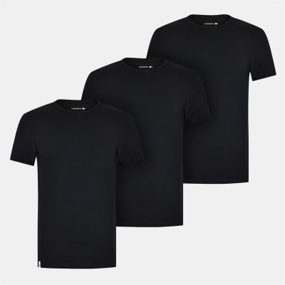 тениска,облекла,на,разпродажба,мъжки,тениски,lacoste,3pck,t,shirt,sn99,black