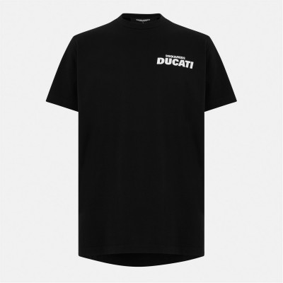 тениска,облекла,на,разпродажба,мъжки,тениски,dsquared2,men's,slim,fit,t,shirt,black