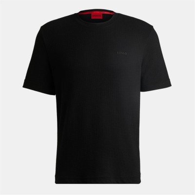 пижама,мъжки,пижами,hugo,men's,austin,pyjama,short,sleeve,top,black,001