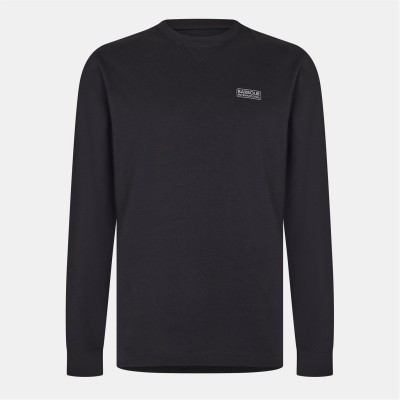 тениска,облекла,на,разпродажба,мъжки,тениски,barbour,international,men's,long,sleeve,t,shirt,black,bk31