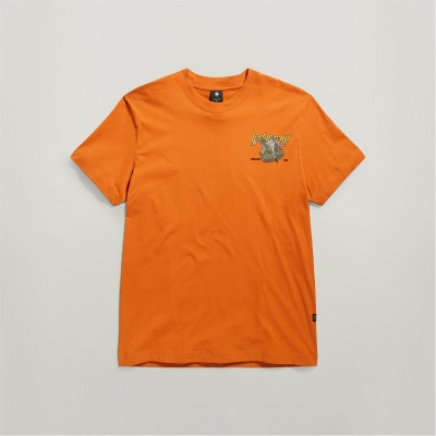 тениска,облекла,на,разпродажба,мъжки,тениски,g,star,vest,back,graphic,t,shirt,orange