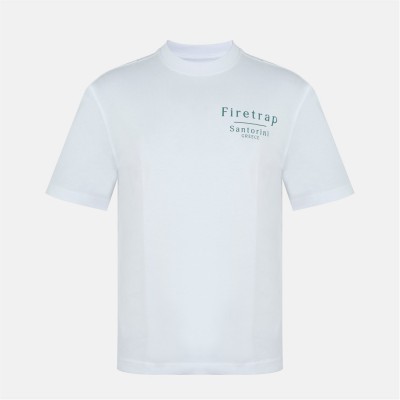мъжки,тениски,firetrap,santorini,t,sn61,white