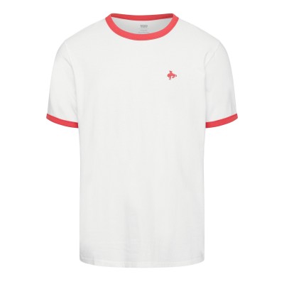 тениска,мъжки,ежедневни,облекла,мъжки,тениски,levis,retro,emb,ringer,tee,bright,wh,bright,white