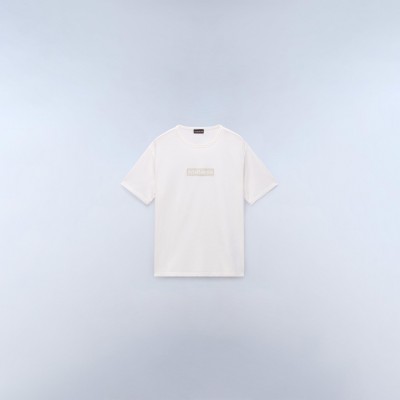 юношеска,тениска,napapijri,napa,box,logo,tee,juniors,white,whisp,n1a