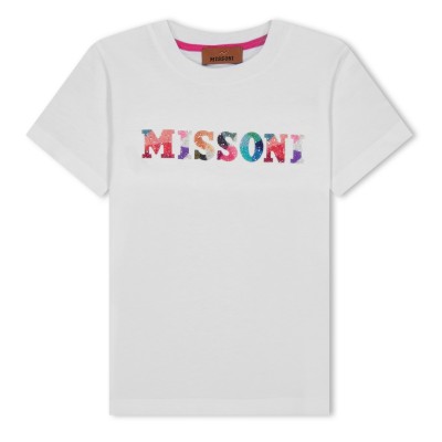 тениска,детски,3/4,панталони,missoni,kids',logo,regular,fit,t,shirt,white
