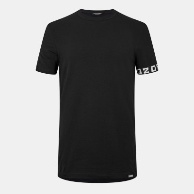 тениска,мъжки,тениски,dsquared2,tape,logo,t,shirt,black