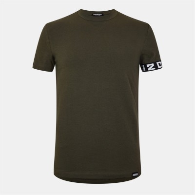 тениска,облекла,на,разпродажба,мъжки,тениски,dsquared2,tape,logo,t,shirt,milt,green