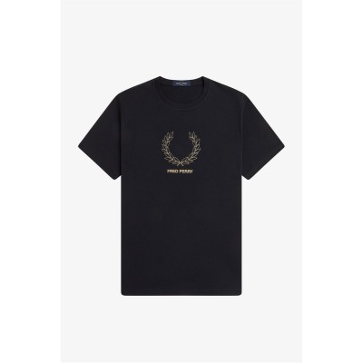 тениска,облекла,на,разпродажба,мъжки,тениски,fred,perry,fred,mid,logo,tee,sn61,black,102