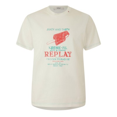 тениска,мъжки,тениски,replay,men,s,t,shirt,white