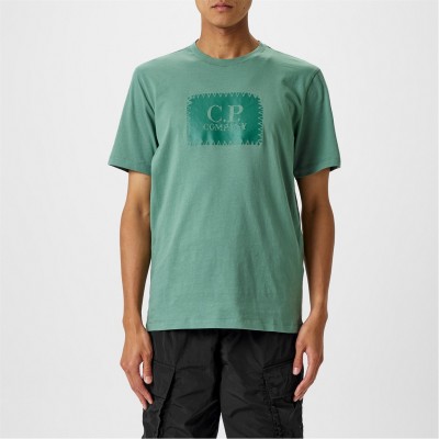 тениска,облекла,на,разпродажба,мъжки,тениски,cp,company,men's,block,logo,regular,fit,t,shirt,green,bay,626