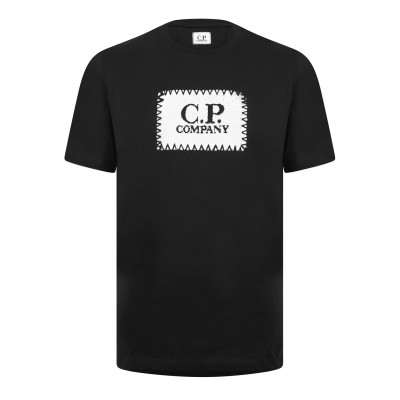 тениска,облекла,на,разпродажба,мъжки,тениски,cp,company,men's,block,logo,regular,fit,t,shirt,black,999