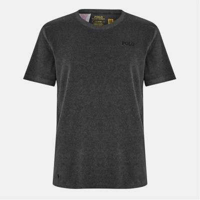 тениска,облекла,на,разпродажба,мъжки,тениски,polo,ralph,lauren,men's,terry,lounge,regular,fit,t,shirt,grey,terry