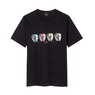 тениска,облекла,на,разпродажба,ps,paul,smith,ps,multi,skull,tee,sn42,black,79
