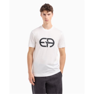 тениска,облекла,на,разпродажба,мъжки,тениски,emporio,armani,men's,cotton,t,shirt,white