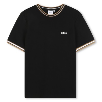тениска,детски,облекла,boss,boss,pique,ss,tee,jn61,black