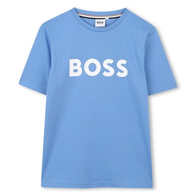 юношеска,тениска,детски,облекла,boss,logo,t,shirt,juniors,navy,blue