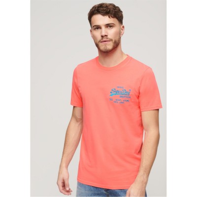облекла,на,разпродажба,мъжки,тениски,superdry,superdry,n,vint,lg,t,sn42,neon,red
