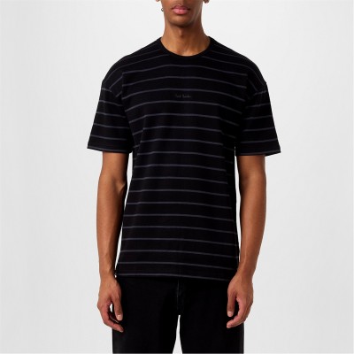 тениска,всички,коледни,подаръци,мъжки,пижами,paul,smith,stripe,longe,t,shirt,black,79