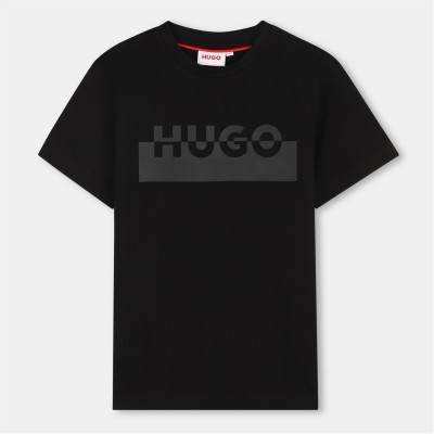 тениска,детски,3/4,панталони,hugo,kids',t,shirt,black,09b