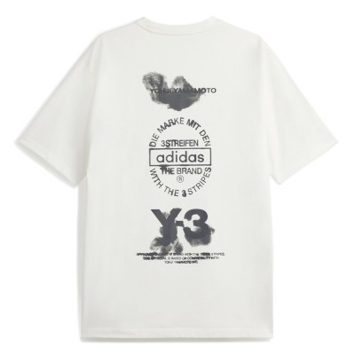 тениска,облекла,на,разпродажба,мъжки,тениски,y3,men's,regular,fit,t,shirt,white