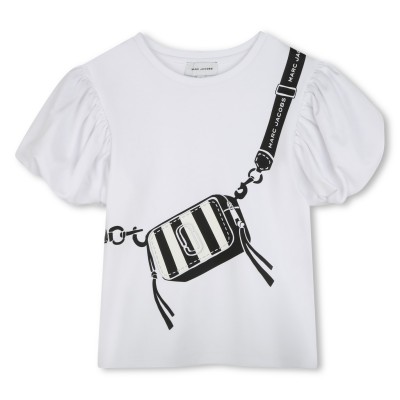 юношеска,тениска,детски,облекла,marc,jacobs,snapshot,t,shirt,juniors,white