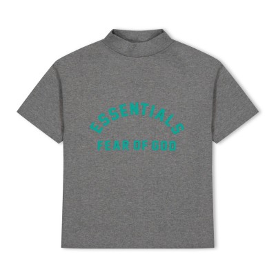 юношеска,тениска,детски,облекла,fear,of,god,essentials,cotton,logo,t,shirt,unisex,juniors,drk,heather,oat
