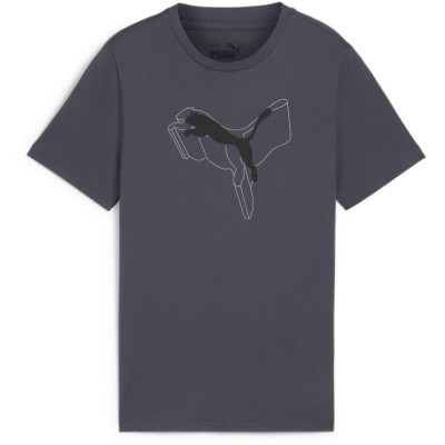 детска,тениска,разпродажба,puma,детски,тениски,puma,ess+,logo,lab,graphic,tee,b,t,shirt,unisex,kids,silver,gray