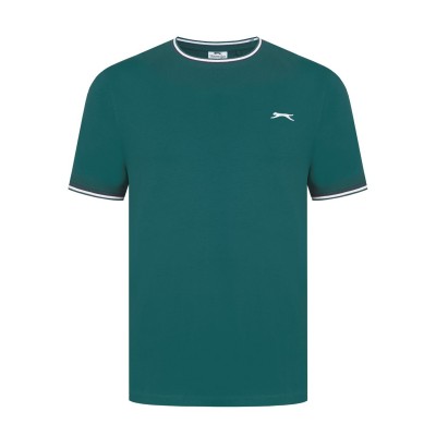 мъжка,тениска,мъжки,тениски,мъжки,горнища,размер+,slazenger,tipped,t,shirt,mens,forest,green