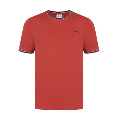 мъжка,тениска,slazenger,slazenger,tipped,t,shirt,mens,red,ochre