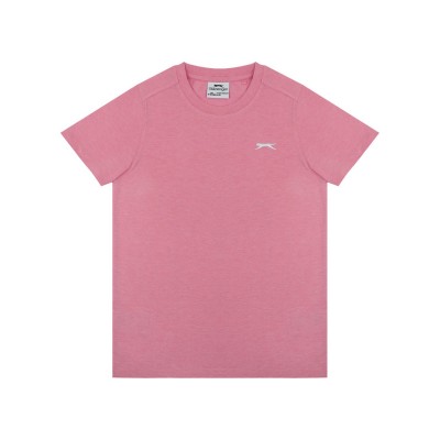 детска,тениска,детски,тениски,детски,облекла,slazenger,junior,boys,plain,tee,shirt,pink,marl