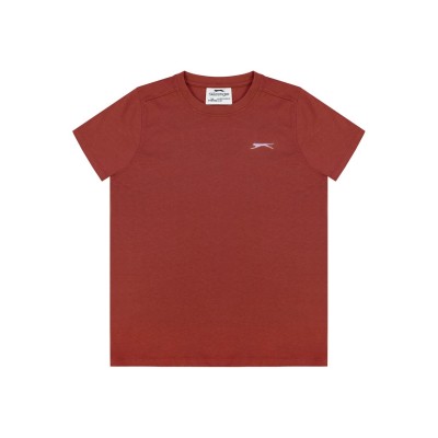детска,тениска,детски,тениски,slazenger,junior,boys,plain,tee,shirt,red,ochre