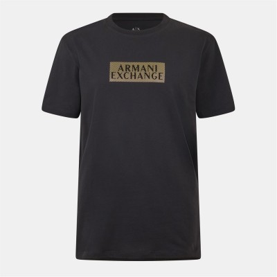 мъжки,тениски,armani,exchange,armani,exchange,t,shirt,blk,gold,mc237