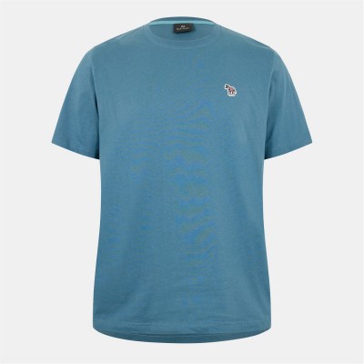 тениска,облекла,на,разпродажба,мъжки,тениски,ps,paul,smith,men's,regular,fit,zebra,crew,neck,t,shirt,blue,41e