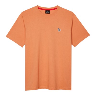тениска,облекла,на,разпродажба,мъжки,тениски,ps,paul,smith,men's,regular,fit,zebra,crew,neck,t,shirt,orange,15c