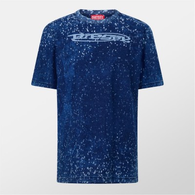 облекла,на,разпродажба,мъжки,тениски,diesel,diesel,jst,slt,mglta,sn99,blue,denim