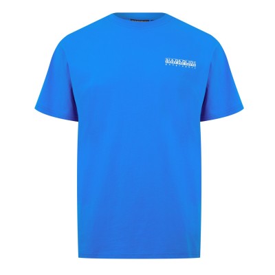 тениска,мъжки,тениски,napapijri,graphic,t,shirt,blue,b2w