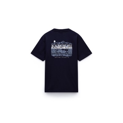 тениска,мъжки,тениски,napapijri,graphic,t,shirt,navy,176